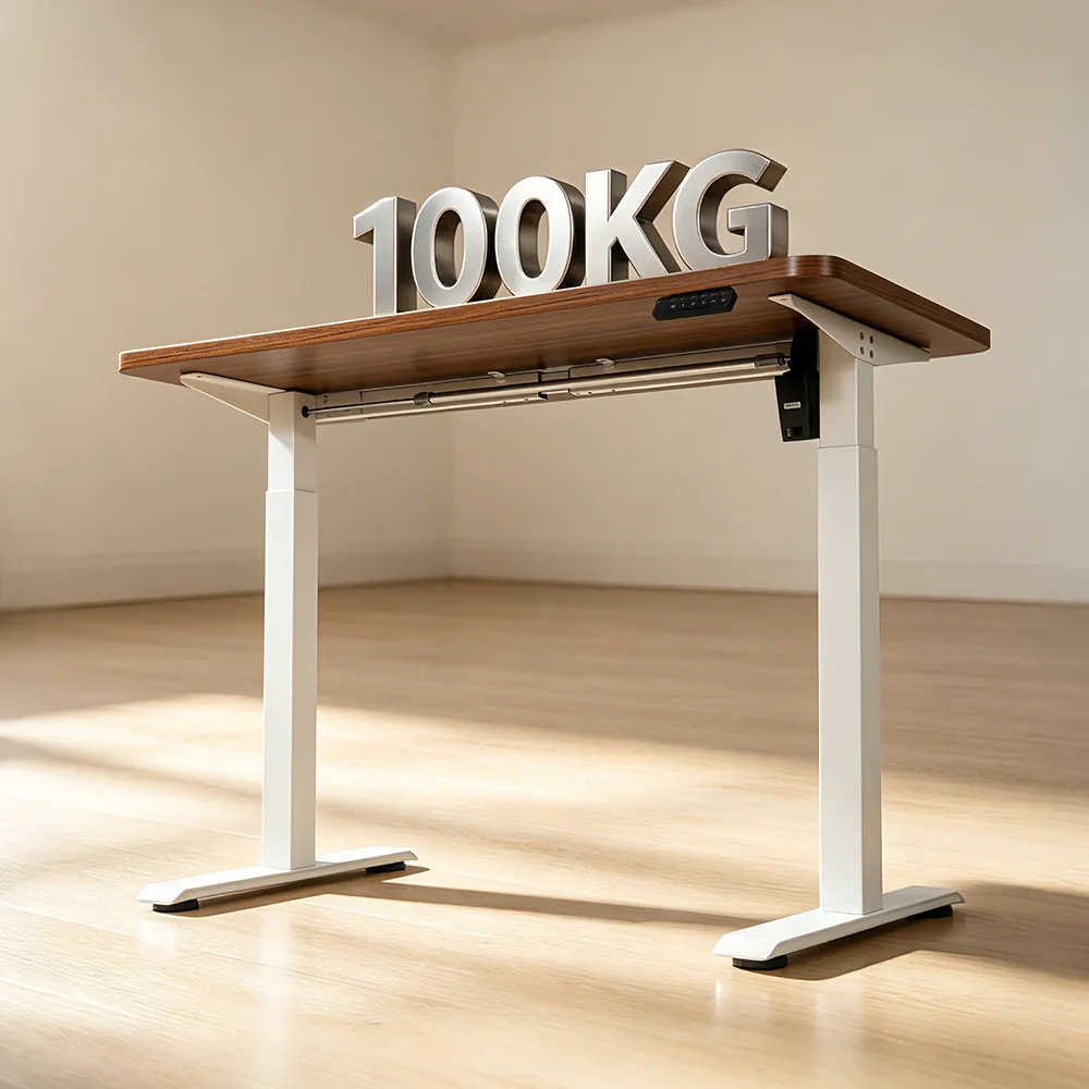 Sitting and standing desk single motor desk electric lifting table rack
