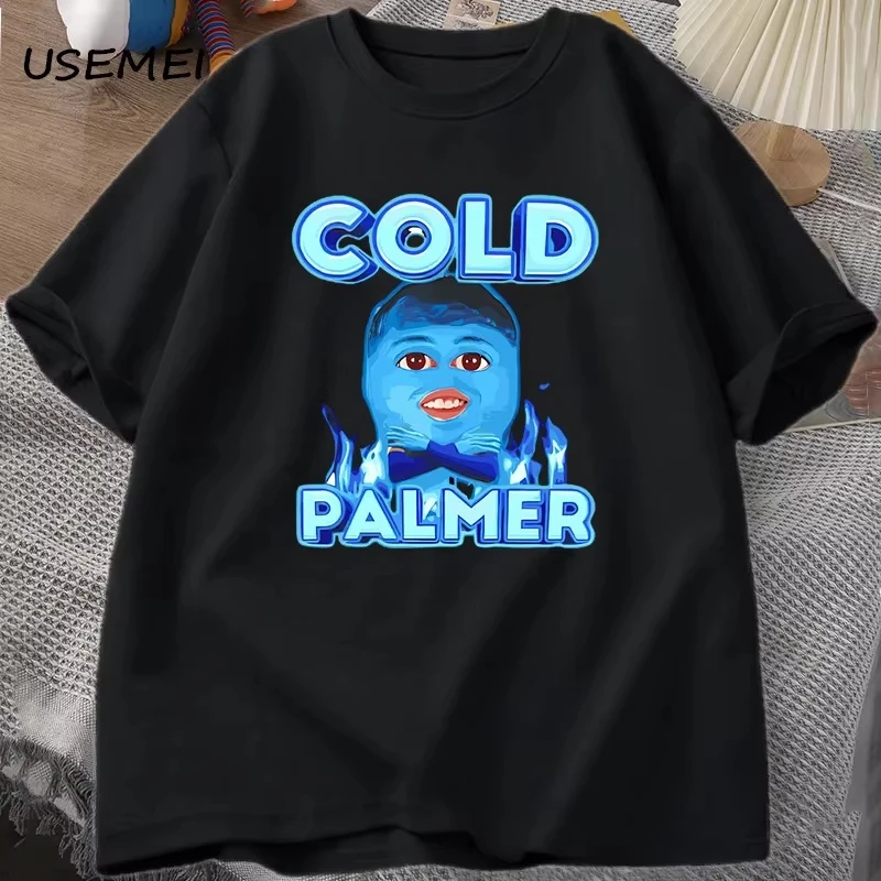 Fashion Leisure Cold Palmer Funny Meme T-Shirt for Men Women Cotton Short Sleeve Football Soccer Round Neck Summer TopsTops