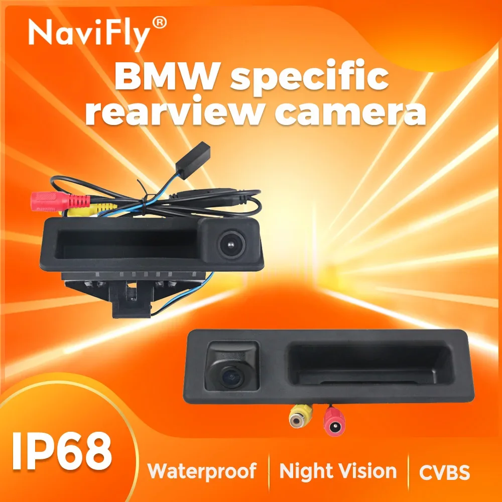 Car Rear View Camera Fisheye Lens Car Reverse Backup Trunk Handle Camera For BMW 1/3/4/5 Series X1 X3 X5 F10 F11 F30 E60 E90 E39