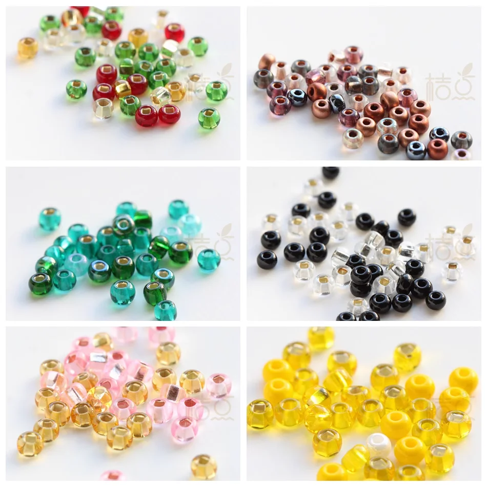 10 Grams Czech Preciosa 6/0 Seed Beads - Mixed Colors (6C9-2)