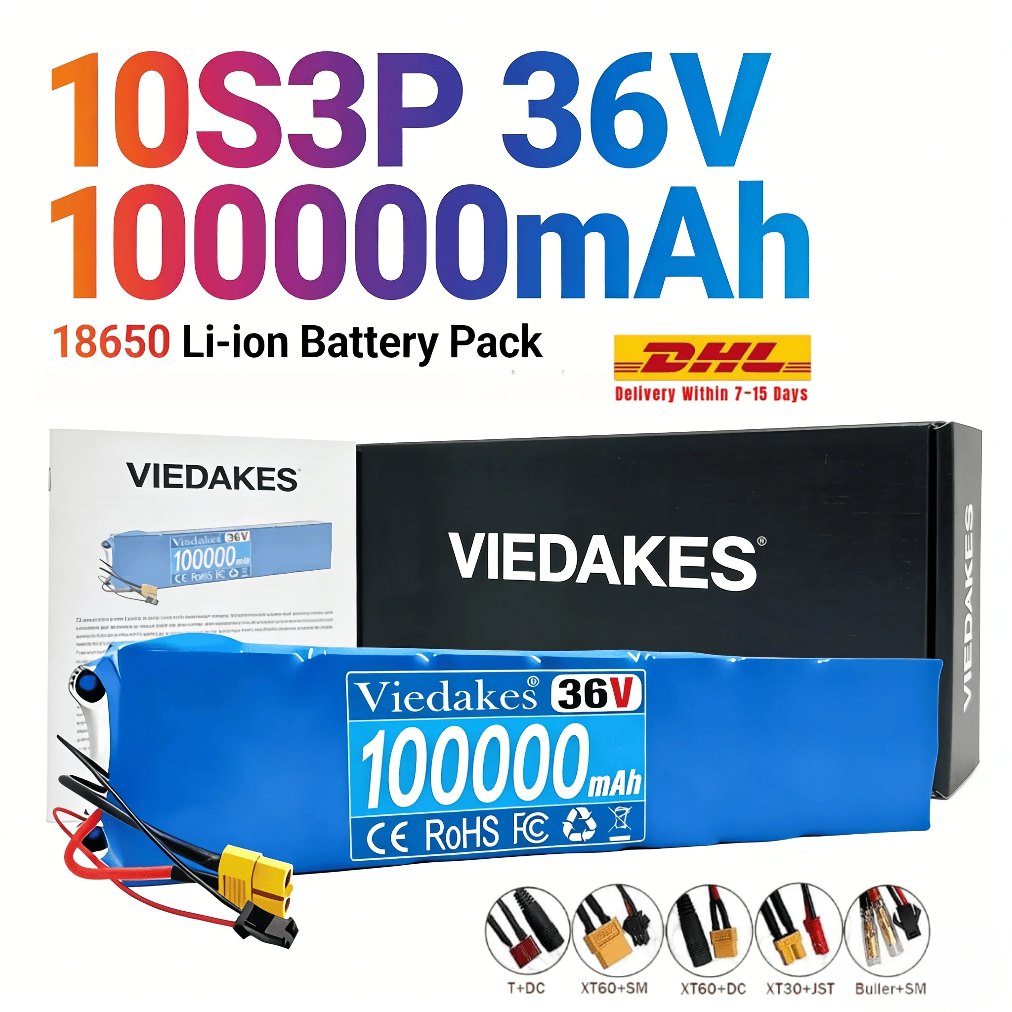 

Оригинальный аккумуляторный блок 10S3P 18650 Li-ion с интерфейсом M365 Pro, 36В 100000мАч для электросамокатов Xiaomi M365/M365Pro 36В