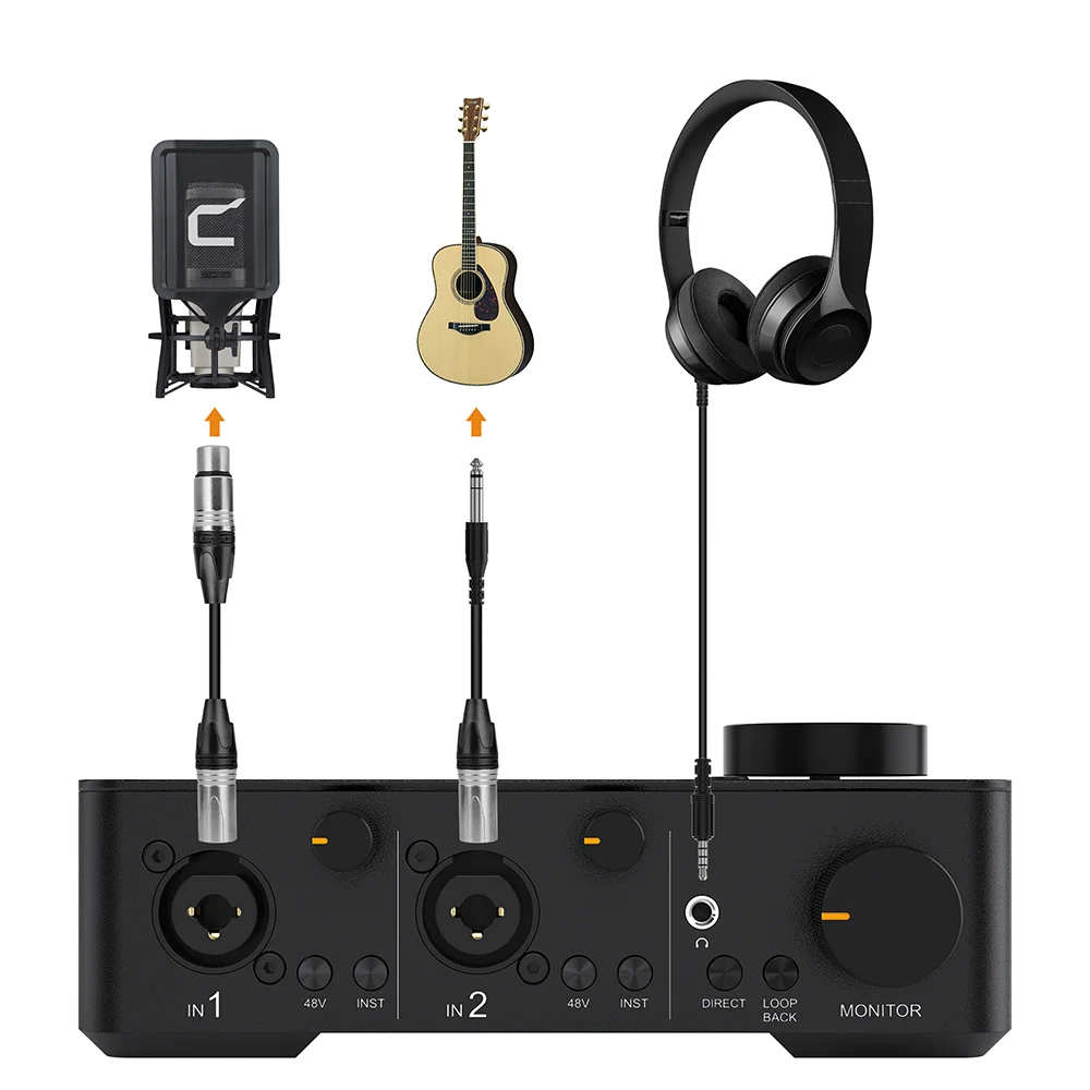 

Comica LinkFlex AD5 Feature-packed Audio Interface For Studio Quality Recording, Podcasting, And Streaming, For Guitarist, Vocal