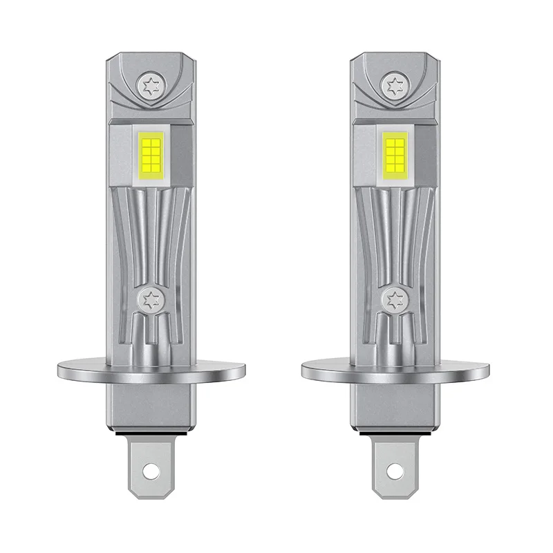 

2PC 4000LM H1 LED Car Headlight Bulb 3570 CSP High Low Beam Wireless Mini Size Led Head Light LED Bulb Plug&Play 6000K White