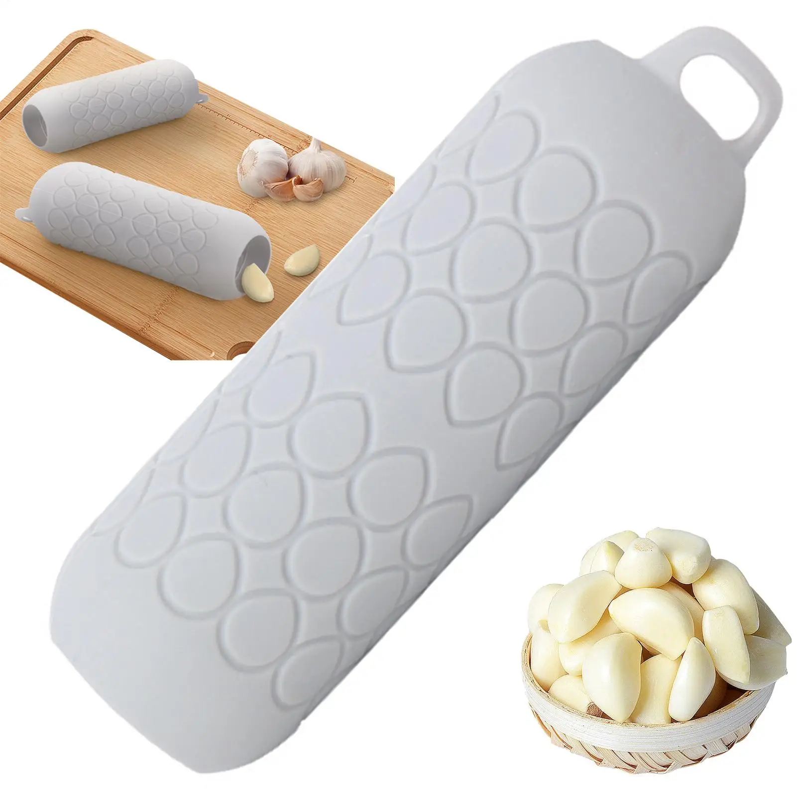 Pelador de ajo, removedor de piel, rodillo, fácil de pelar, manoplas de ajo con tubo de silicona, rodillo para pelar ajos