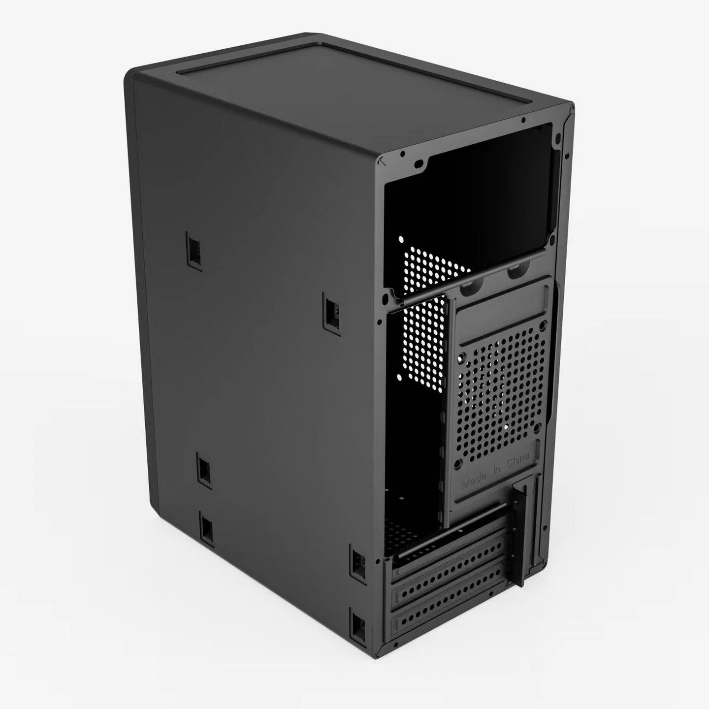 In‑Stock Compact Transparent‑Side Computer Shell, Support M‑ATX / Mini‑ITX, DIY Empty Case