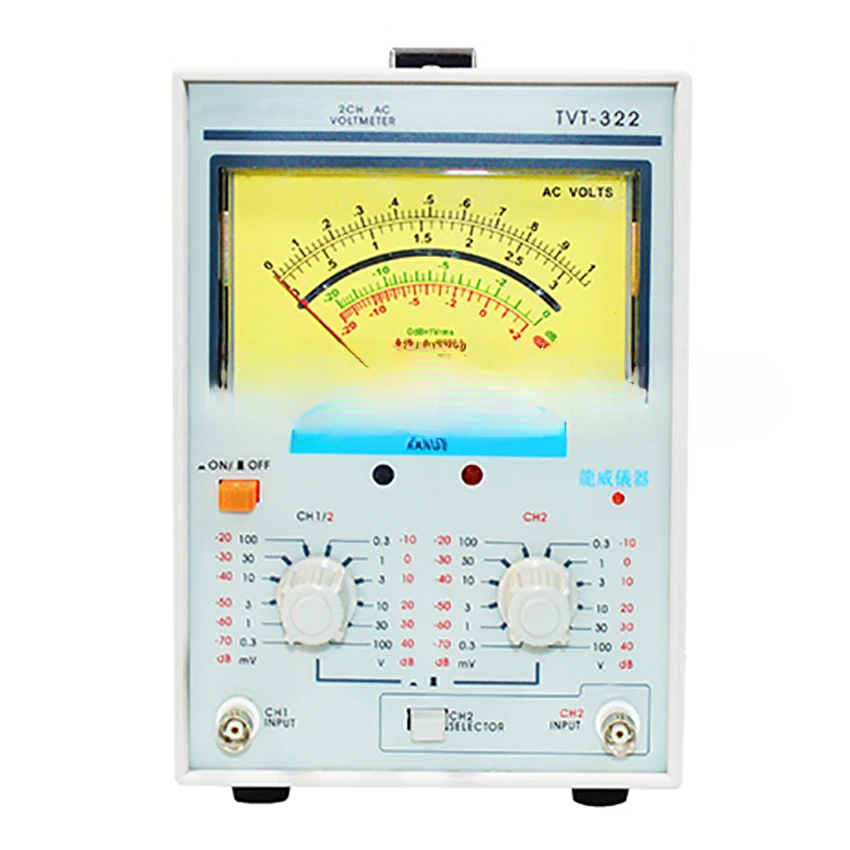 Pointer Voltage Measuring Instruments for TVT-322 Dual Channel Milivoltmeter Double Needle Millivoltmeter New Design