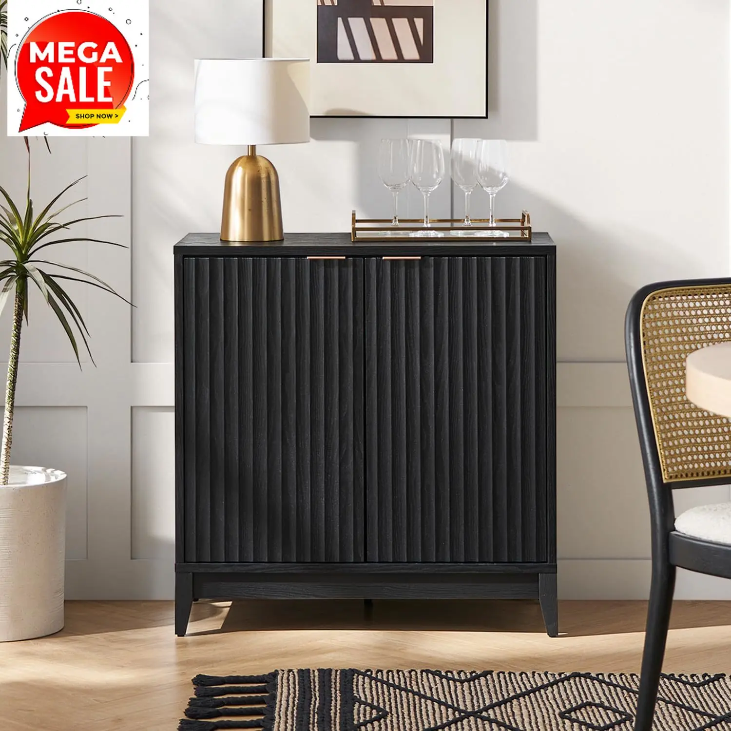 

Brooklyn Storage Cabinet, Modern Farmhouse Entryway Accent Case, Buffet Sideboard, Console Table, Credenza, Wood Modular Organiz