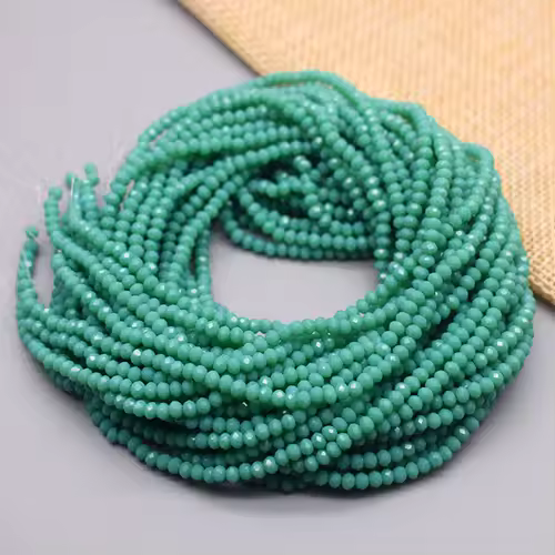 Yanqi 2 3 4mm Rondell Austria Faceted Crystal Beads Round Glass Beads Loose Spacer Beads for Jewelry Making DIY - Image 22