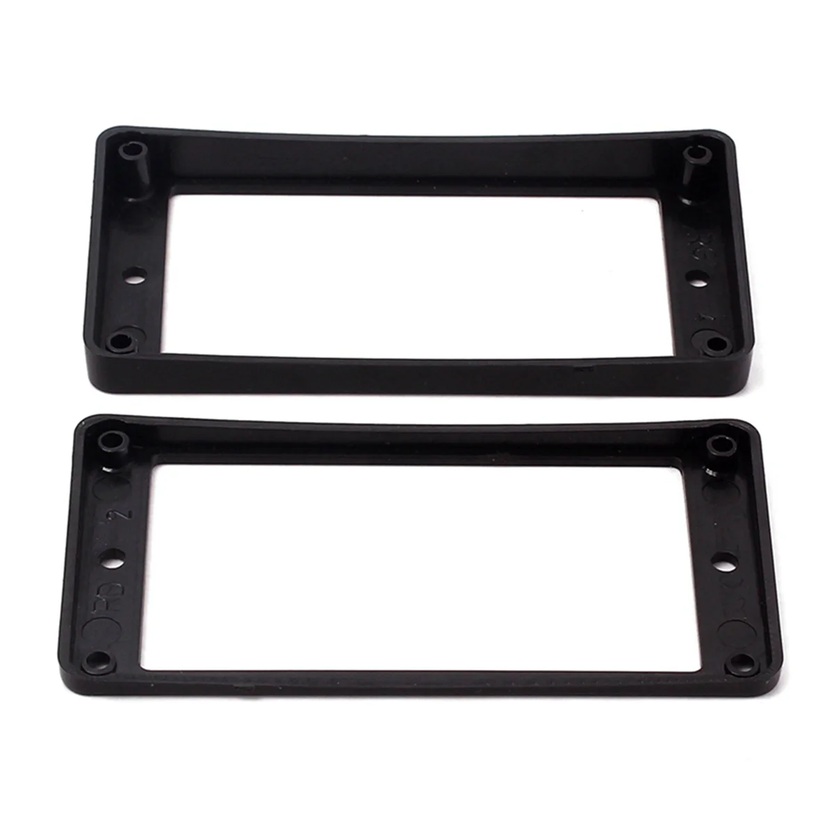 A71P 8 Uds. Anillos de montaje de marco de pastillas Humbucker curvadas negras para guitarra eléctrica