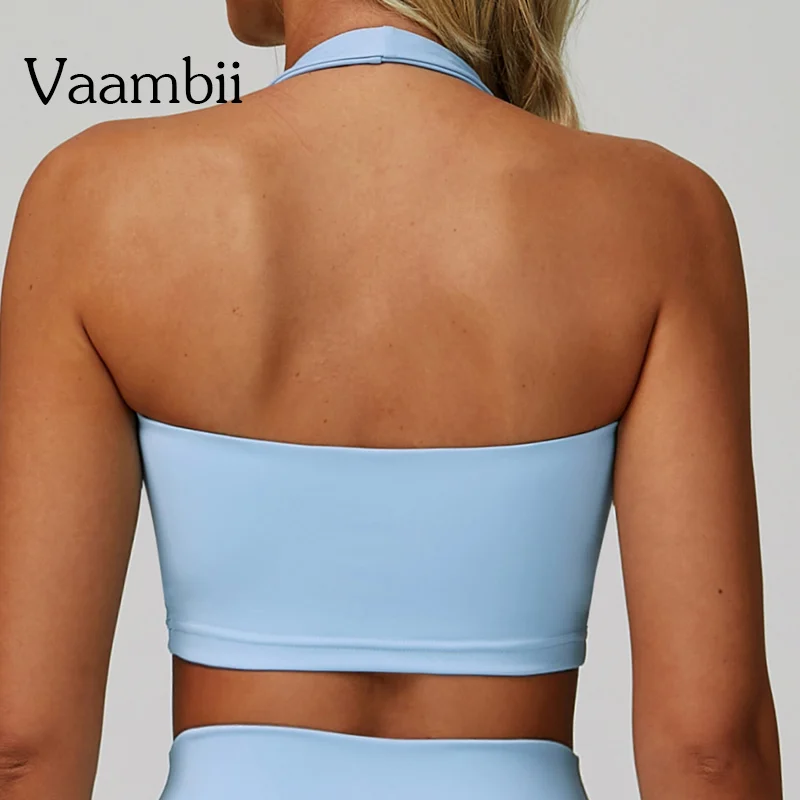 

Running Tight Underwear With Chest Pad Sexy U-Neck Sports Bra Gym Workout Crop Top Yoga Vest Women Fitness Bralette