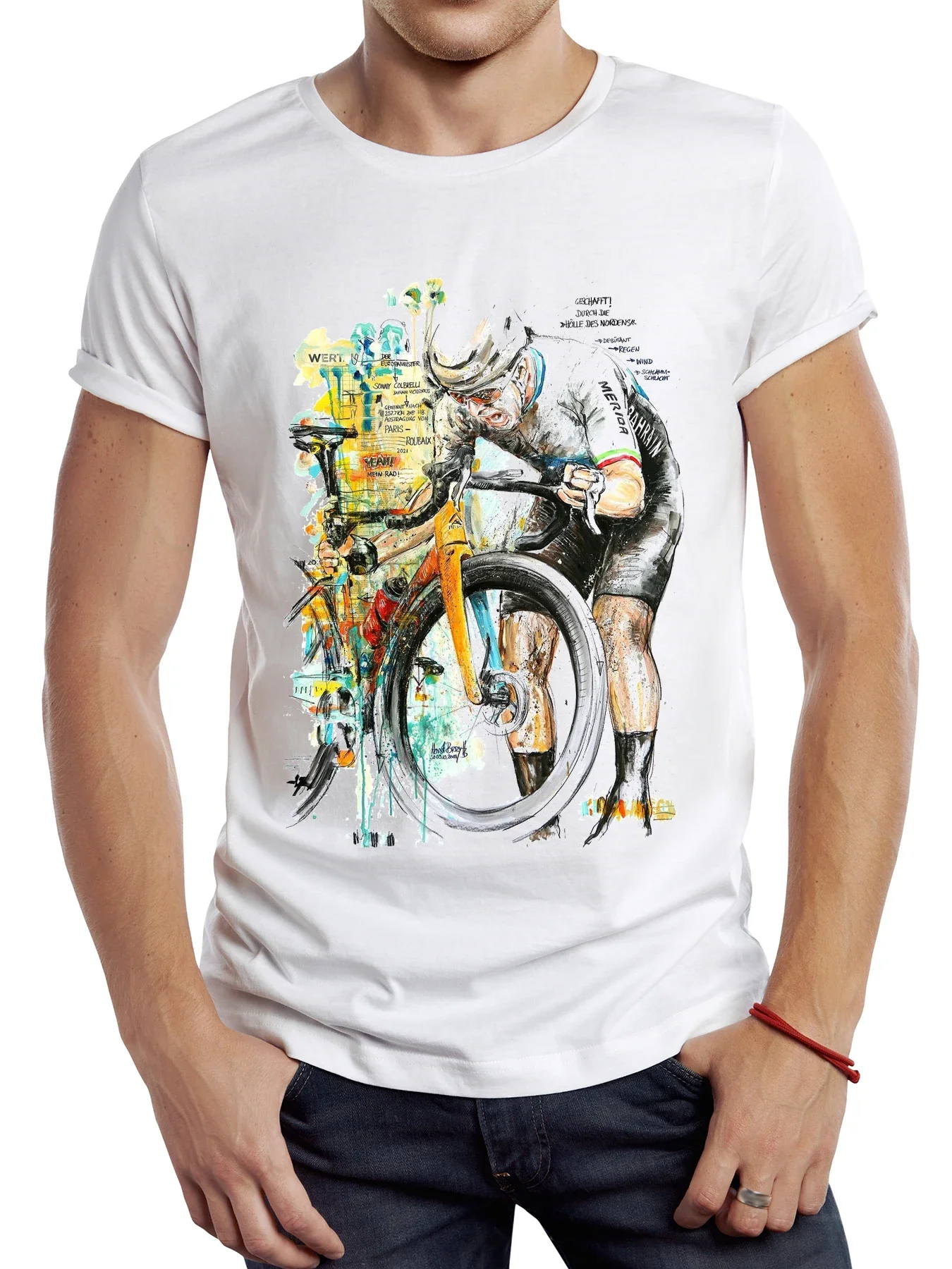 grafik spor yaşam bez rahat klasik bisiklet Tops Hipster bisiklet Tee TEEHUB Vintage MTB Biker baskılı erkekler T Shirt