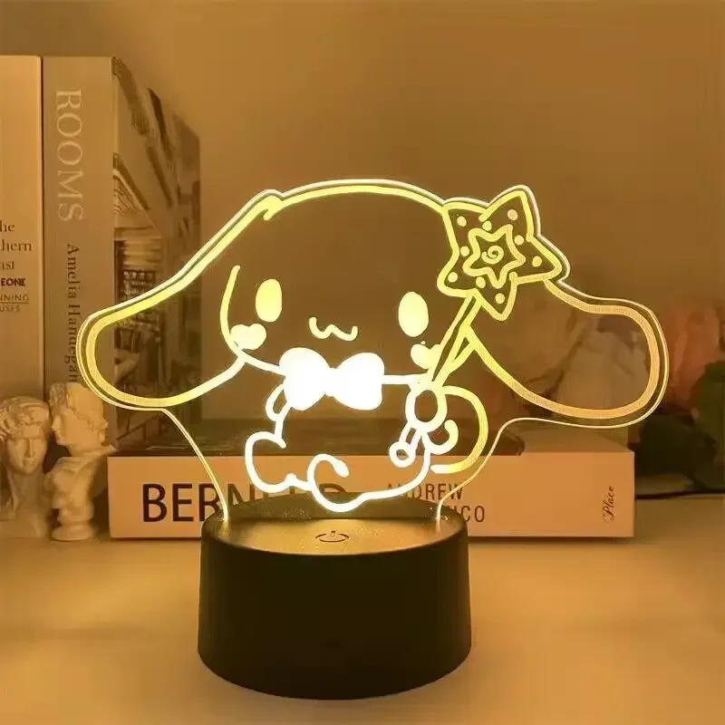 Jar Apanhador de Sonhos Kawaii, 3D Luz Noturna, Decoração de Luzes Do Quarto da Minha Melodia Hello Kitty para Meninas, Presente Quente