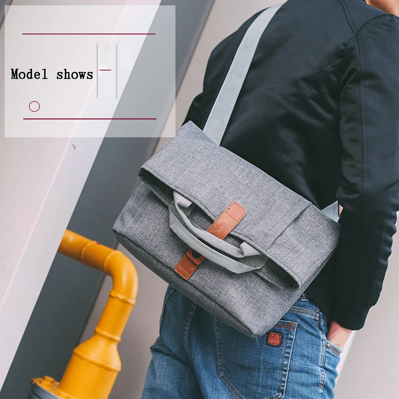 Imagem -05 - Bolsa de Ombro de Nylon Masculina Bolsa Multifuncional para Viagem de Negócios