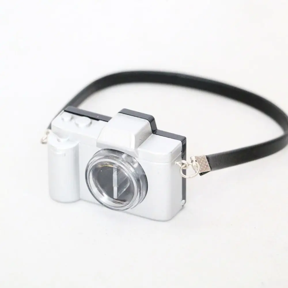 Multicolor Dolls Camera Shutter and Flash Plastic Mini Digital Camera Doll Accessories with Belt Dollhouse Camera 17cm Doll