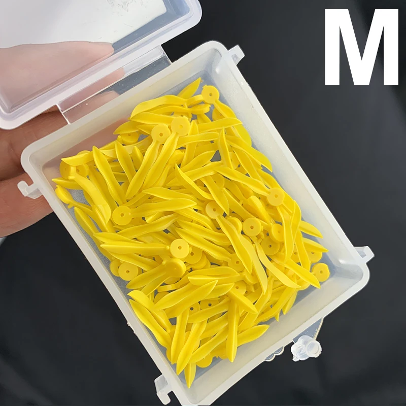 TJDent 100Pcs/Box Disposable Dental Plastic Wedge Tooth Gap with End Circular Holes Plastic Wedge Dentistry Medical Tools