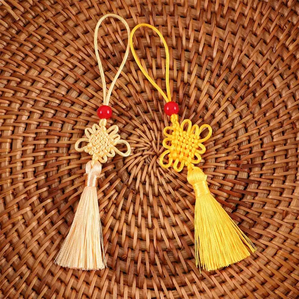 اكسسوارات الديكور قلادة ديكور المنزل Craft بها بنفسك الحرفية الصينية عقدة قلادة الصينية عقدة الحرير شرابة قلادة الستار سحر شرابة