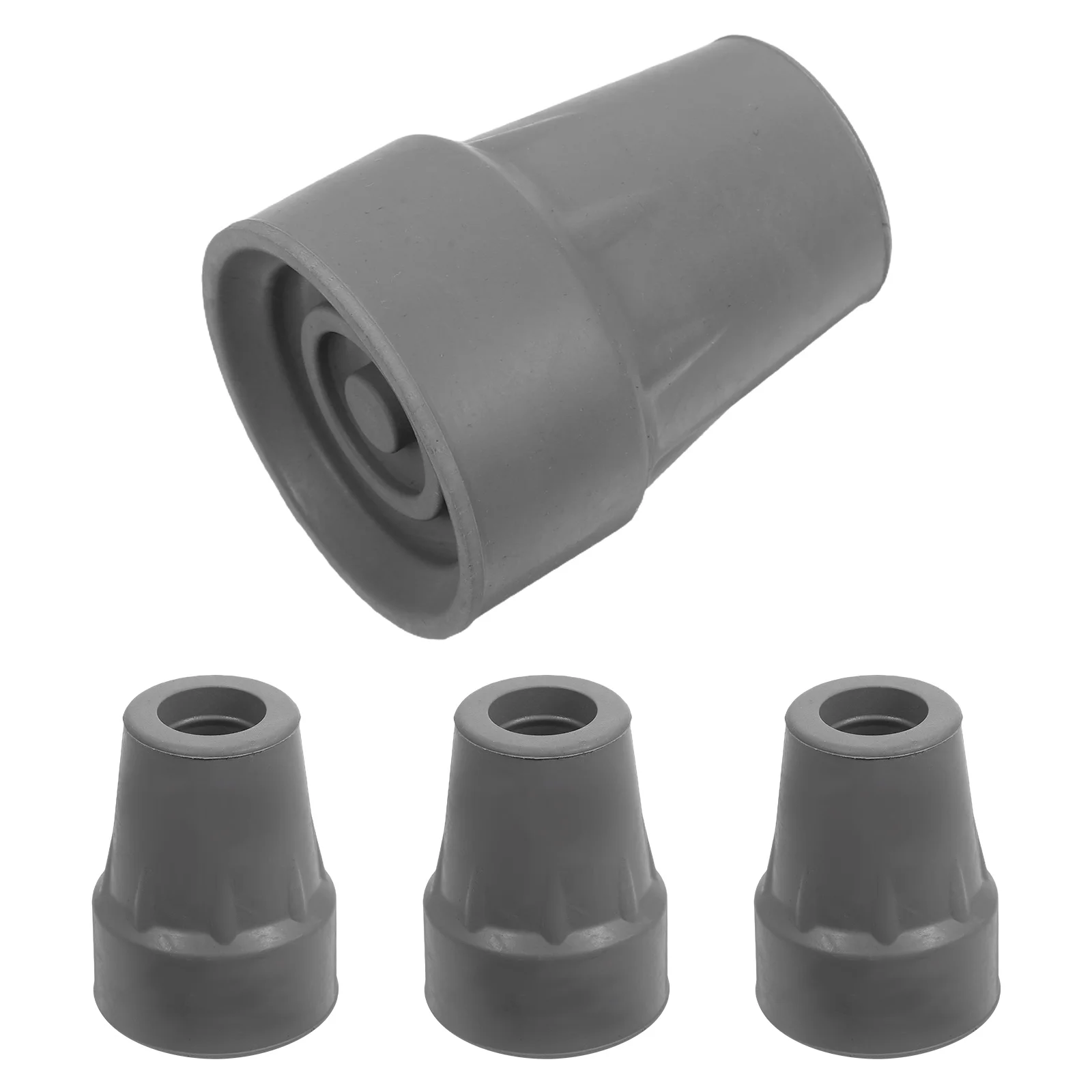 

4pcs Crutch Anti-slip Rubber Ends Bottom Pads Replacement Tips Cane Stopper Walking Sticks Grip Cushion 19mm Thickened Design