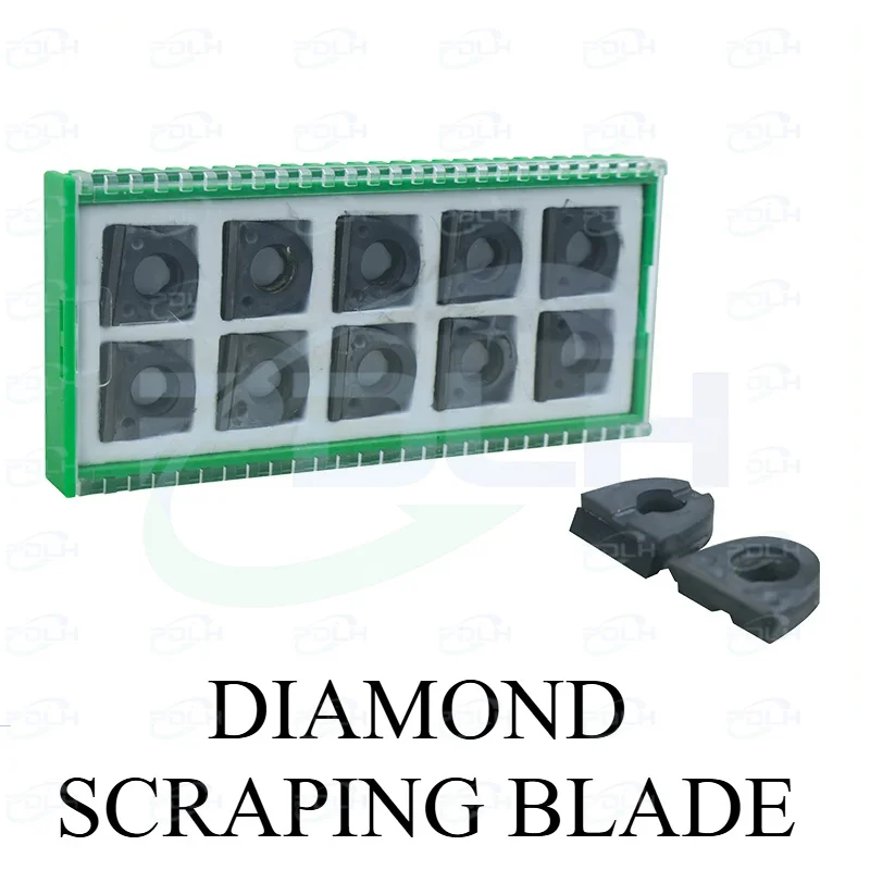 10PCS 14x14x4mm Replaceable Disposable Scraping Blade For Pre-Milling Cutter Tool