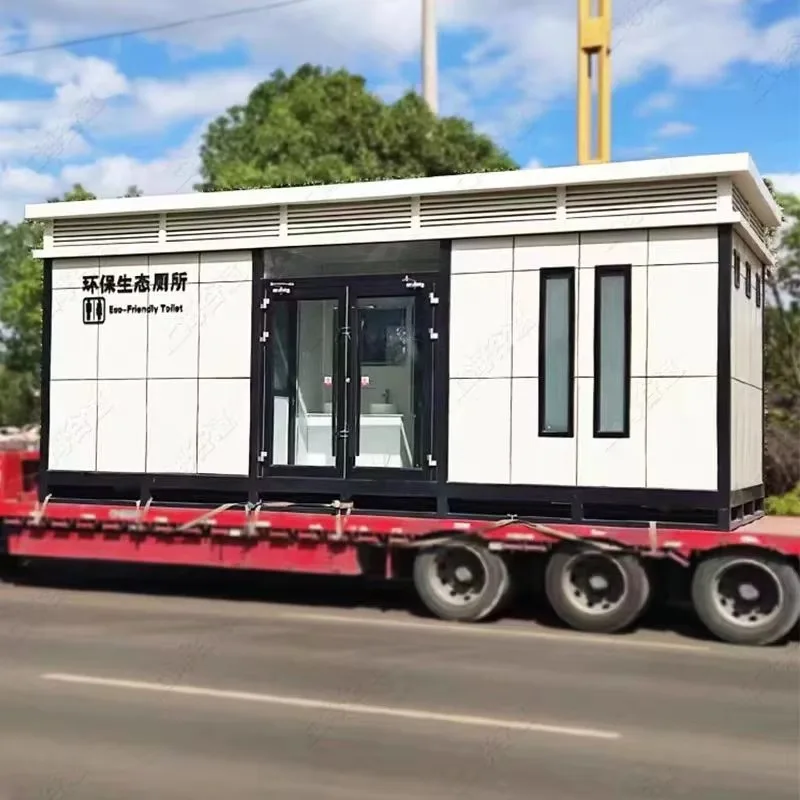 Customized High-End Modern Environmentally-Friendly Mobile Toilets Steel Structure Public Toilet for Apple Warehouse & Parks Sce