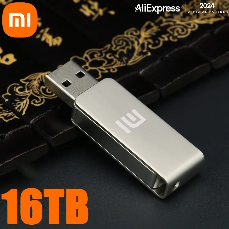 Mijia-Xiaomi Waterproof Memory U Disk, Unidade flash de grande capacidade, Armazenamento de transferência, USB 3.0, 8TB, 2TB, 16TB