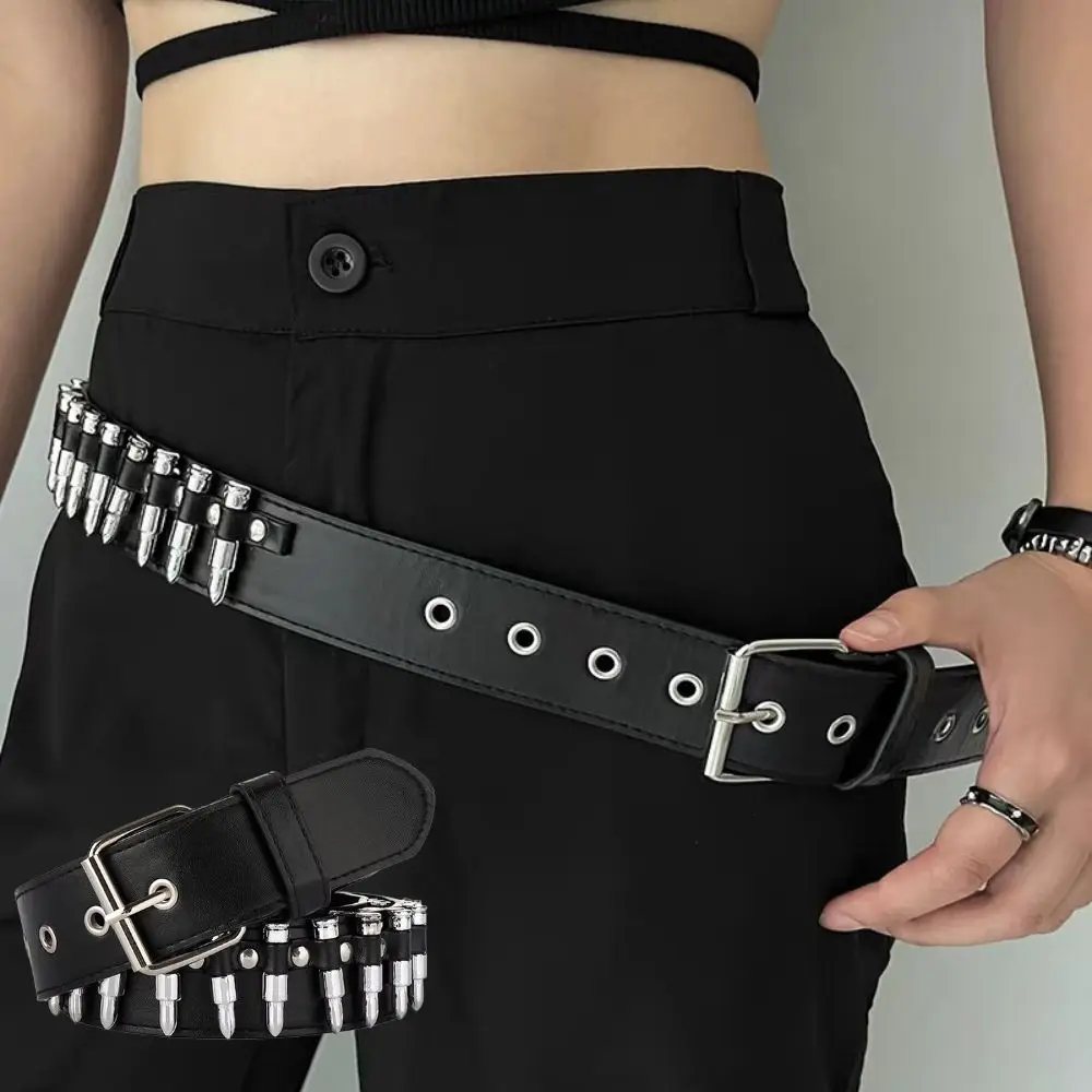 

Модный прочный ремень с заклепками в стиле панк для мужчин и женщин, ремень для джинсов с фурнитурой в стиле панк, кожаный пояс Y2K, женский ремень с заклепками, аксессуары