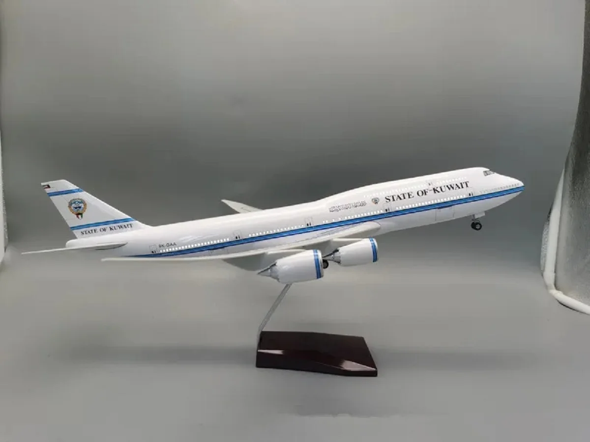 

Simulation Finished Aircraft Model Aircraft Model 47CM B747 Kuwait Die-cast airplanes Dcoration Home Toy Aircraft model airplane