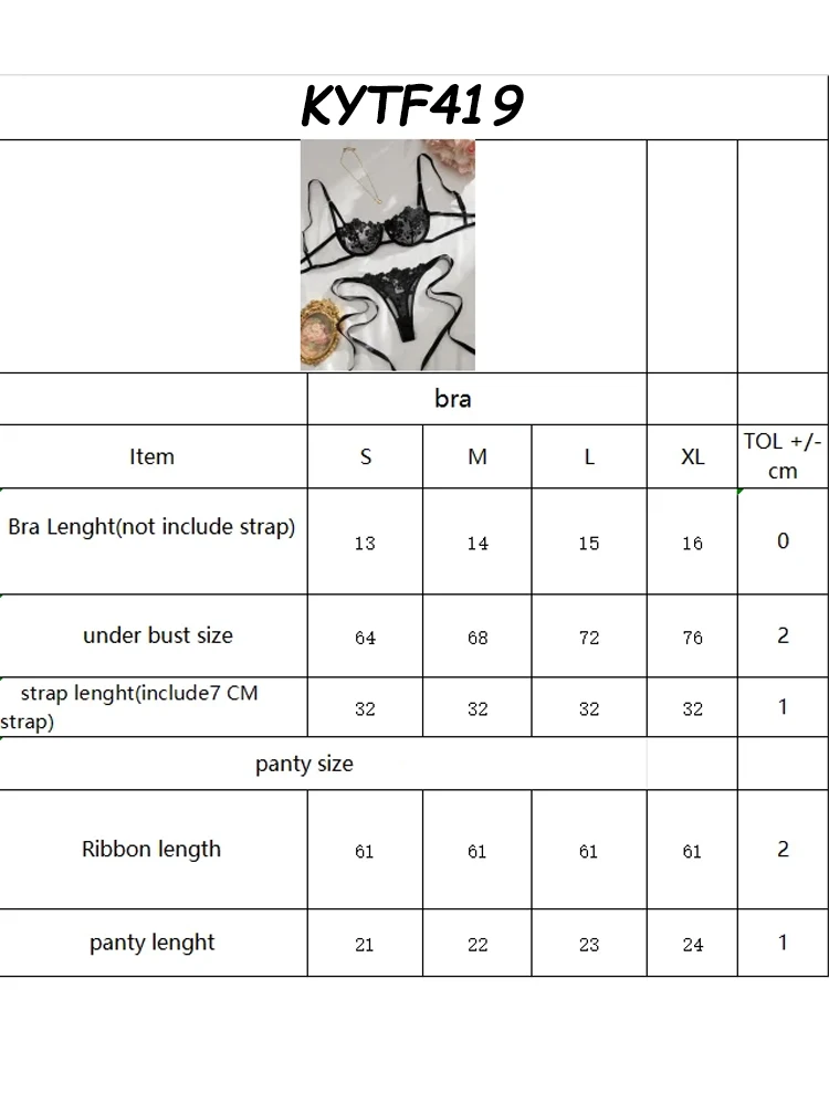 Lady Floral Embroidery Lingerie See Through Exotic Sets Women Open Anal Sheer Bra and Brief Underwear Sexy Intimates Underwear image 6
