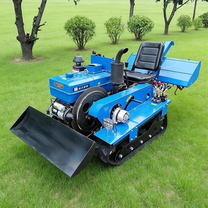 

Customized Full Terrain Agricultural Crawler Tractor, Small Diesel Micro Tiller & Crawler Rotary Tiller for Farmland