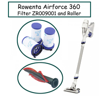 Roll Brush and Filter ZR009001 For Rowenta Broom Air Force 360 RH9037 RH9051 RH9057 RH9086 Vacuum Cleaner Part Replacement