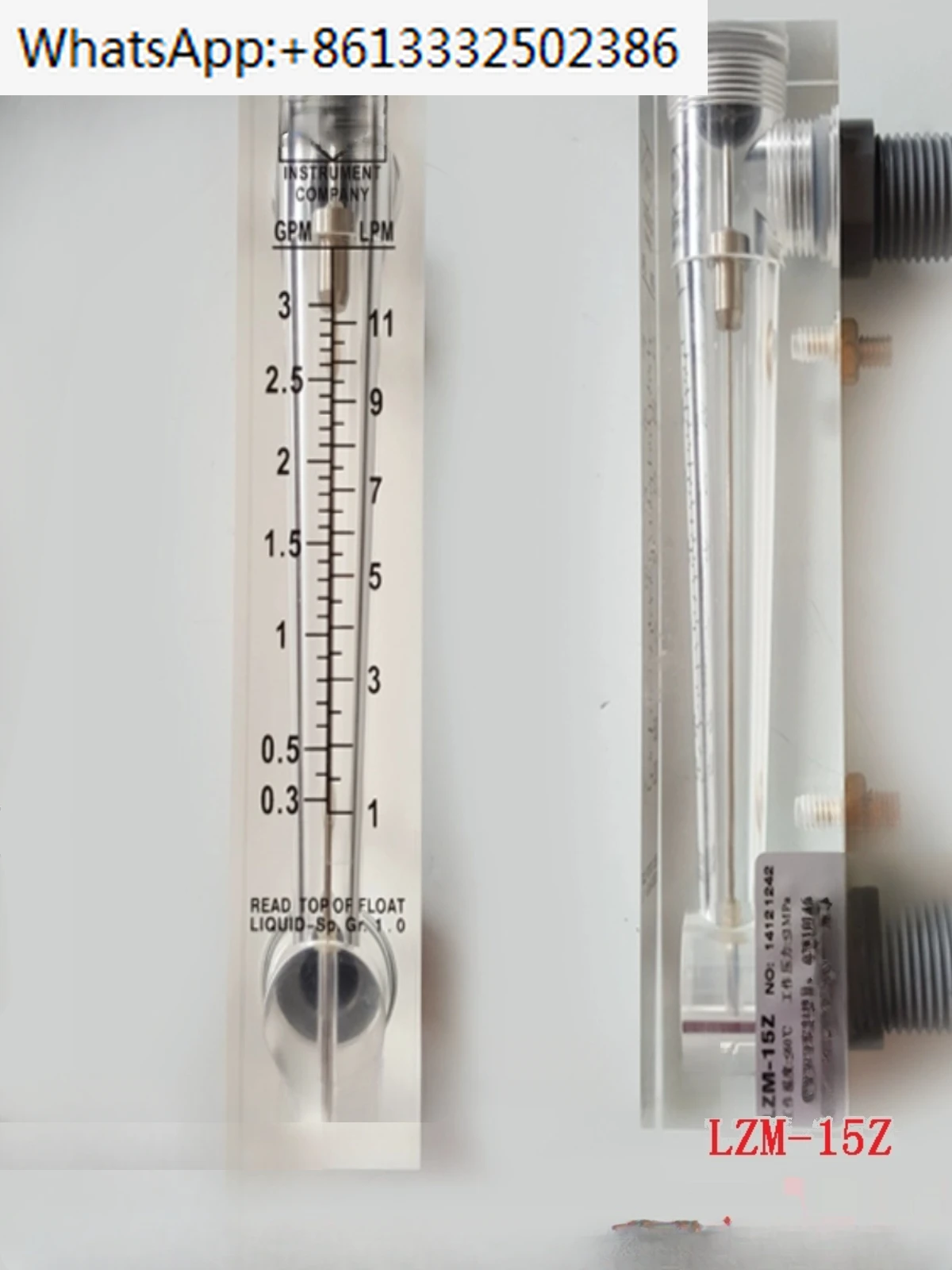 

LZM-15Z , Panel Float Flowmeter