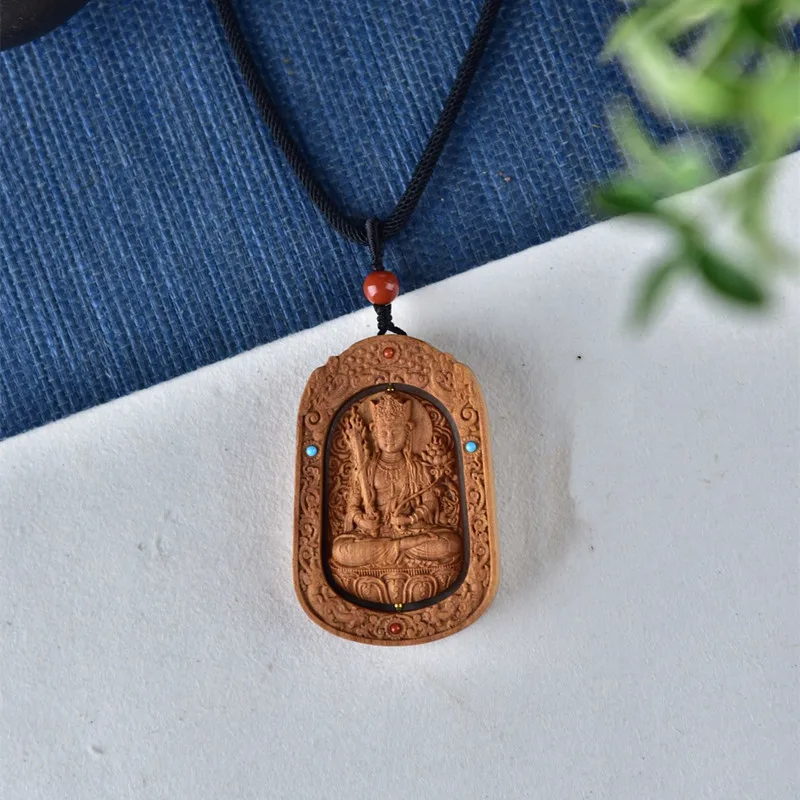 

Natural Sandalwood Necklace Time to Run Eight Patronus Pendant Necklace Zodiac Transporter Health Wealth Necklace Jewelry Gift