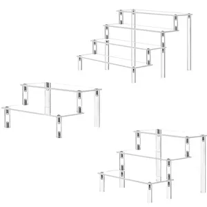 Acryl Organizer 2-4 Legt transparente Acrylausstellungsregalregal-Anime-Auto Parfümspeicher Lebensmittel Expositor 1pc 10 Hauptverkaufstreppe Parfüm - №10