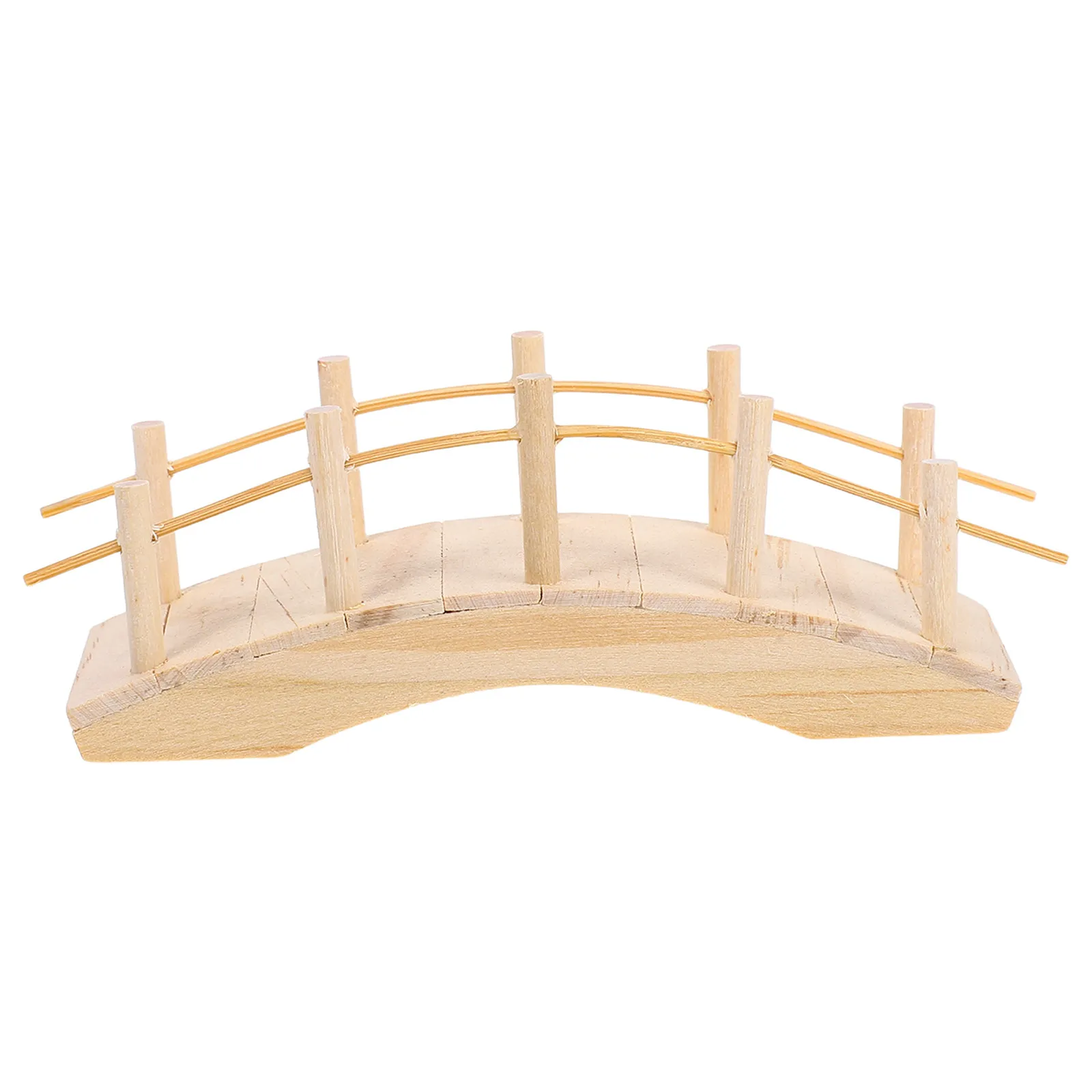

Tiny Vintage Wood Arch Bridge Ideal for Micro Landscape DIY Fairy Garden Bonsai Display Miniature Outdoor Indoor Decorative