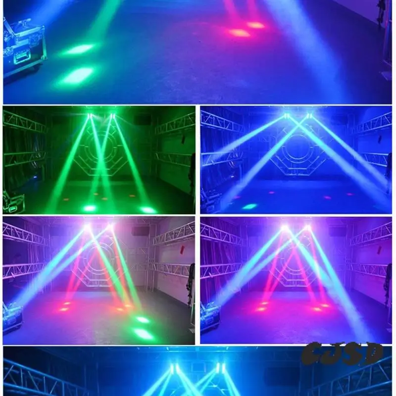 

CJSD-Mini Spider Light 8X3w RGBW LED Stage Moving Lamp DJ Disco Nightclub Dance Wedding Bar Holiday Effect EU PLUG