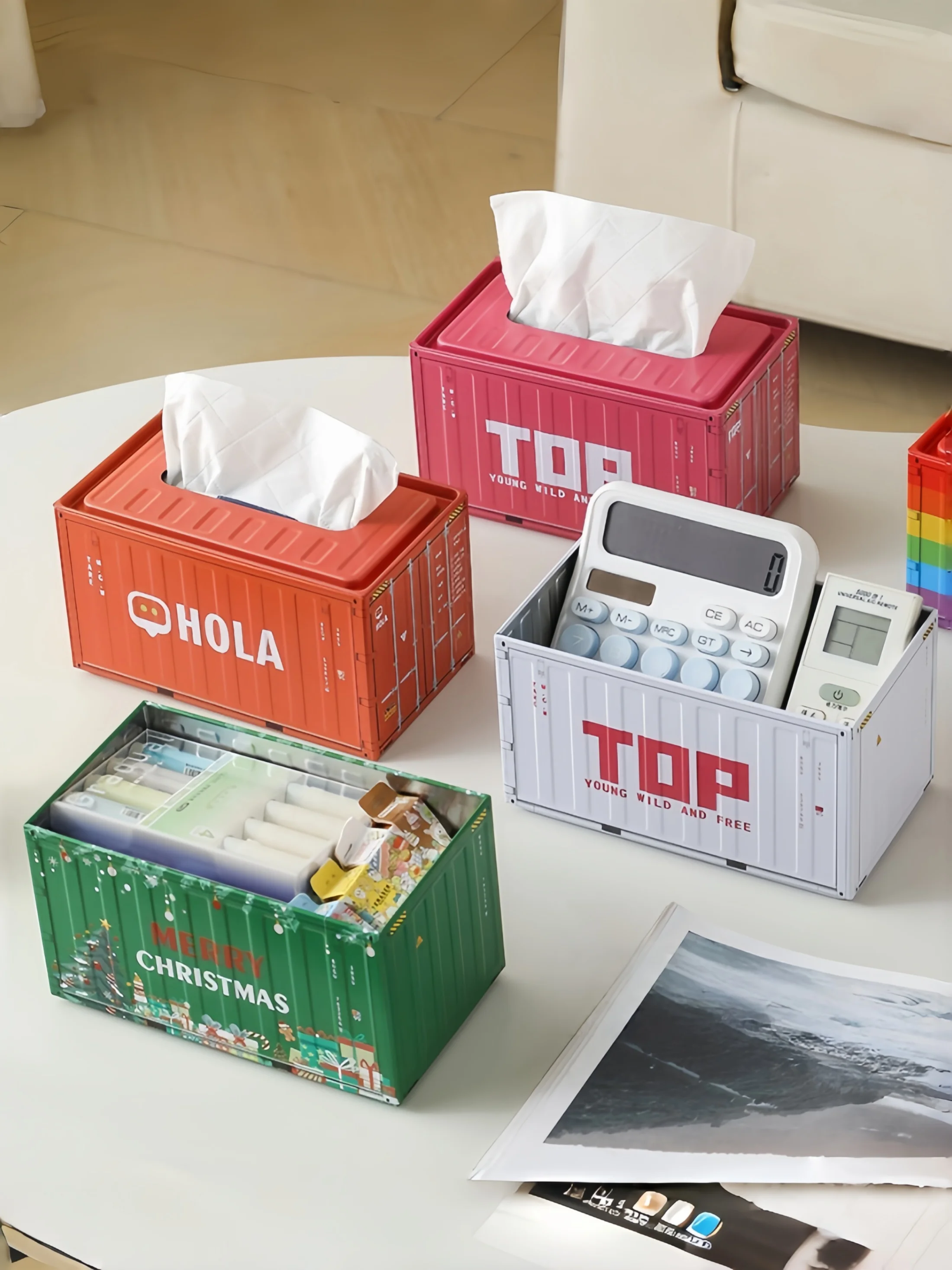 Caixa de Lenços Miniatura Estilo Retrô para Mesa, Decoração de Modelo, Caixa de Armazenamento em Ferro Forjado