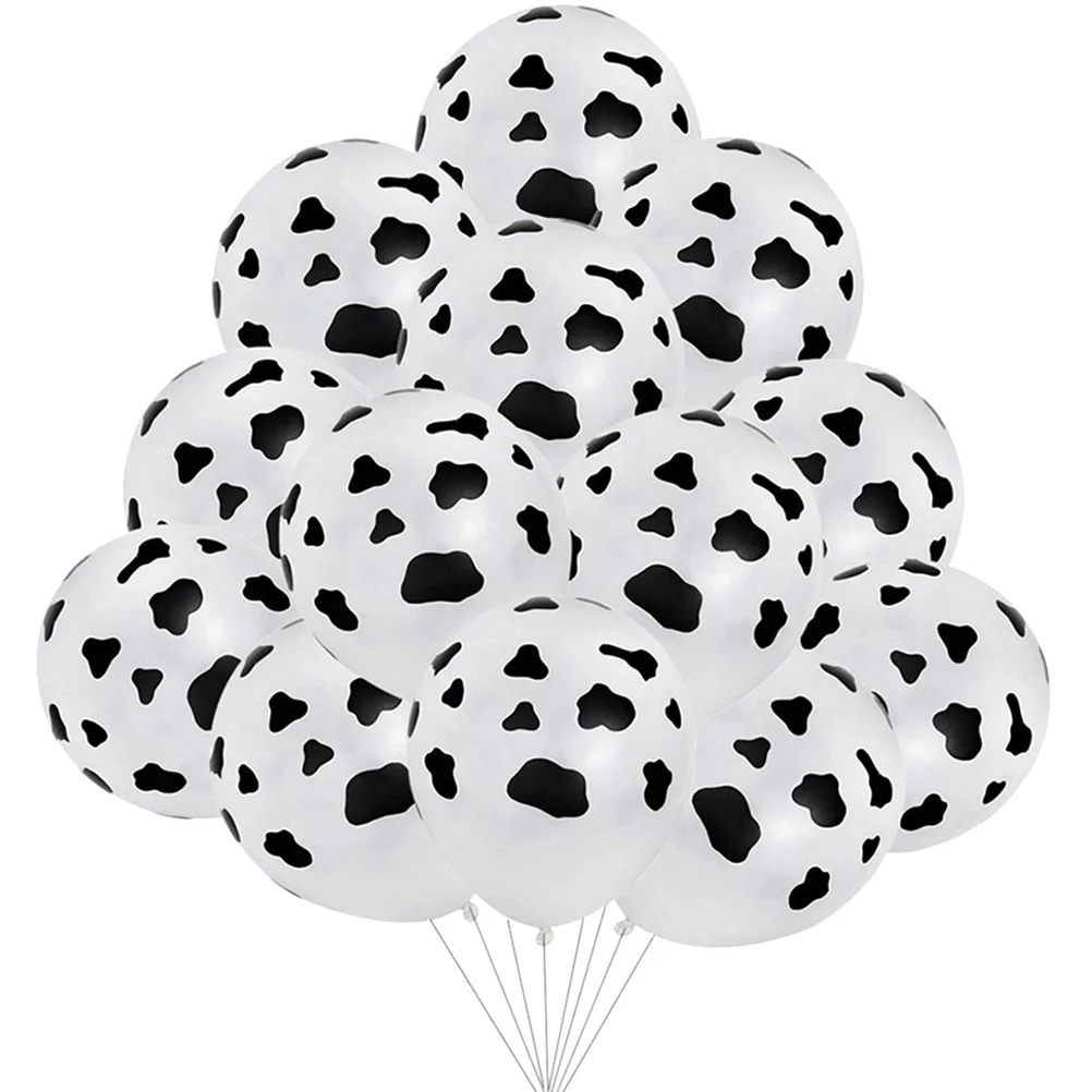 

25 Pcs Cow Printing Balloon Balloons Party Decorations Birthday Basketball Giant Funny Emulsion Ornament Baby