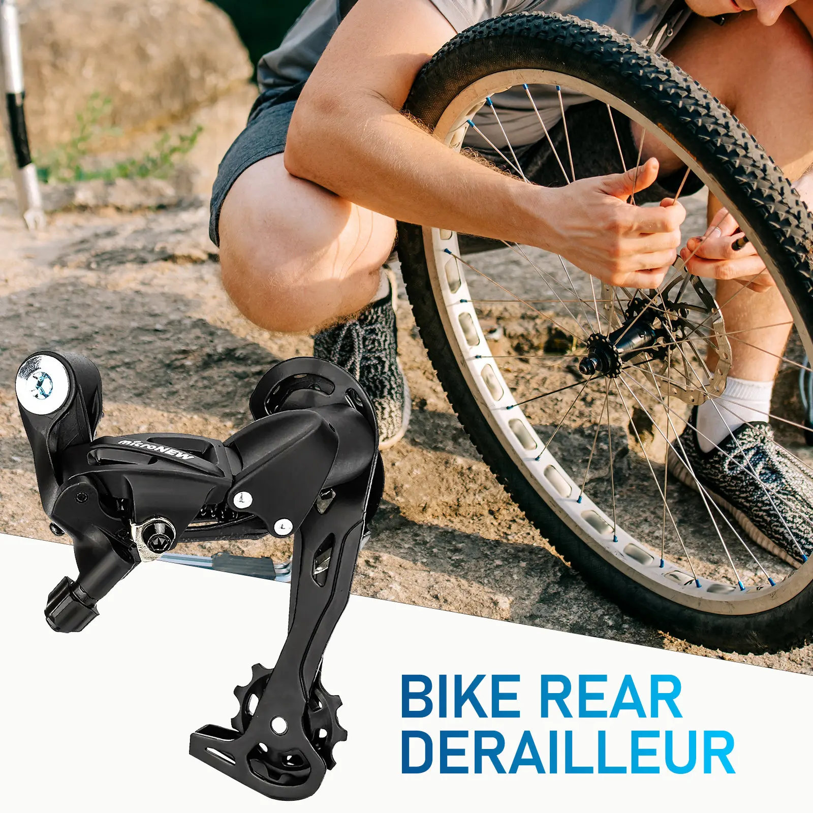 Mountain Bike Rear Derailleur 7 8 9 Speed Bicycle Gear Shifting Part Smooth Quiet Bicycle Rear Wheel Chain Derailleur - view 2