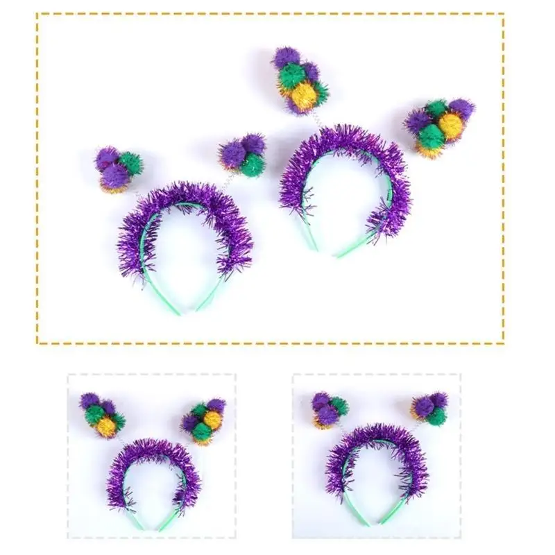 652F فروي الكريات عقال ماردي غرا احتفال أغطية الرأس لوازم الحفلات #4