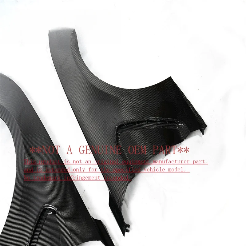 For Ford Carbon Fiber Fender With Air Vent Fit 2018 2023 Mustang Modified Auto Body Parts view 3