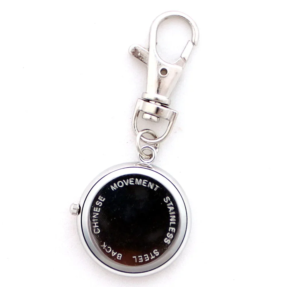 Fashion Cute Watch Kids Girls Boy KeyringWatch Pocket Pendant Key Ring Chain Quartz Bag Watch