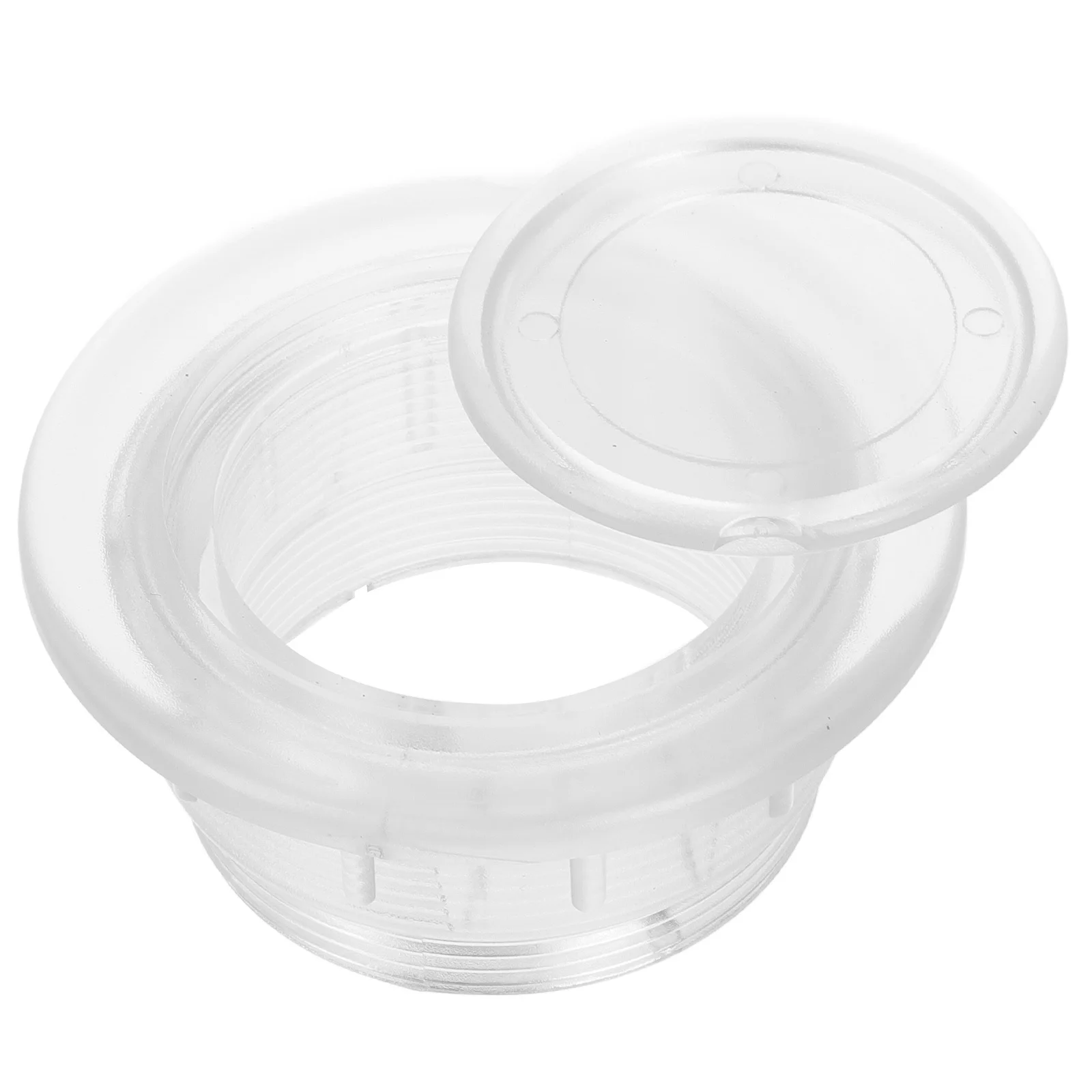 Juego de anillos y tapas con orificio para sombrilla de mesa de Patio, repuesto de inserción de orificio para sombrilla de Patio exterior de plástico transparente negro de 1,63 pulgadas