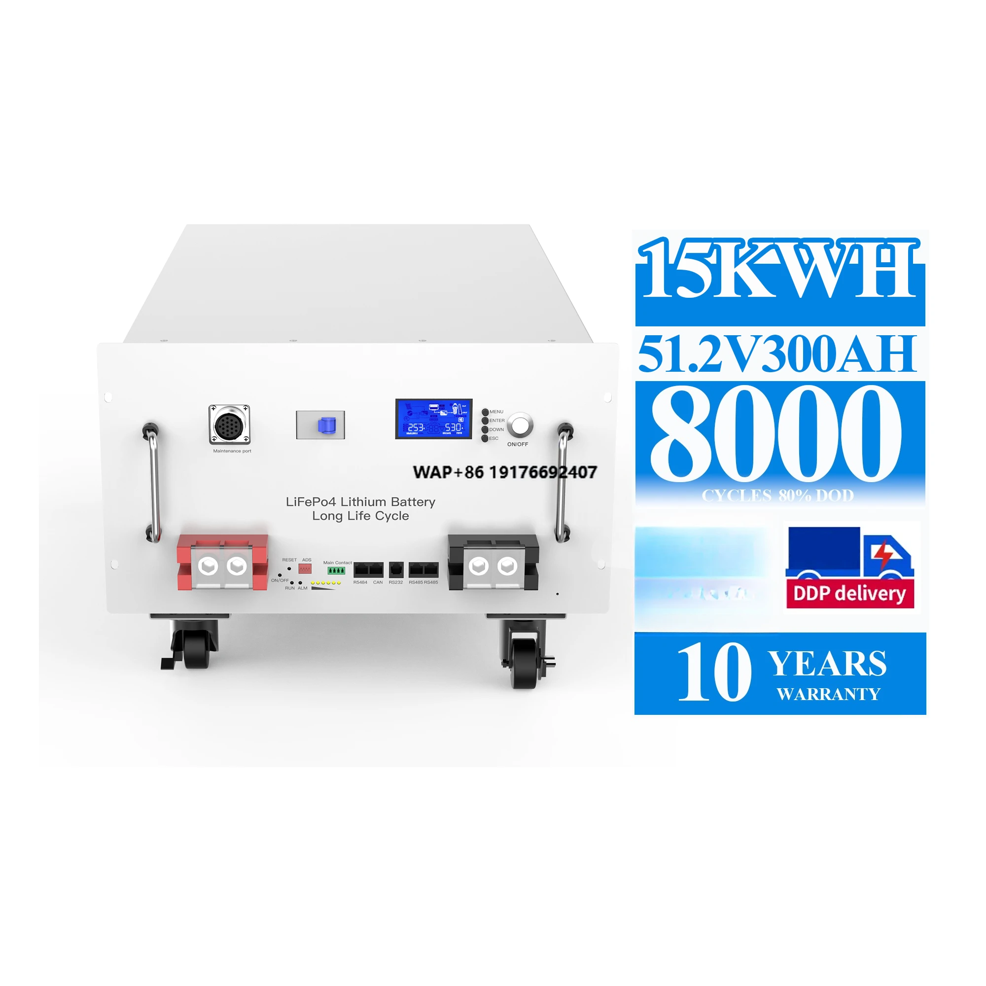 

ZTGF 48V 200Ah 280Ah 300Ah Solar Lithium Battery 5kwh 10Kwh 15kwh Home Solar Energy System 48V LiFePO4 Energy Storage Battery