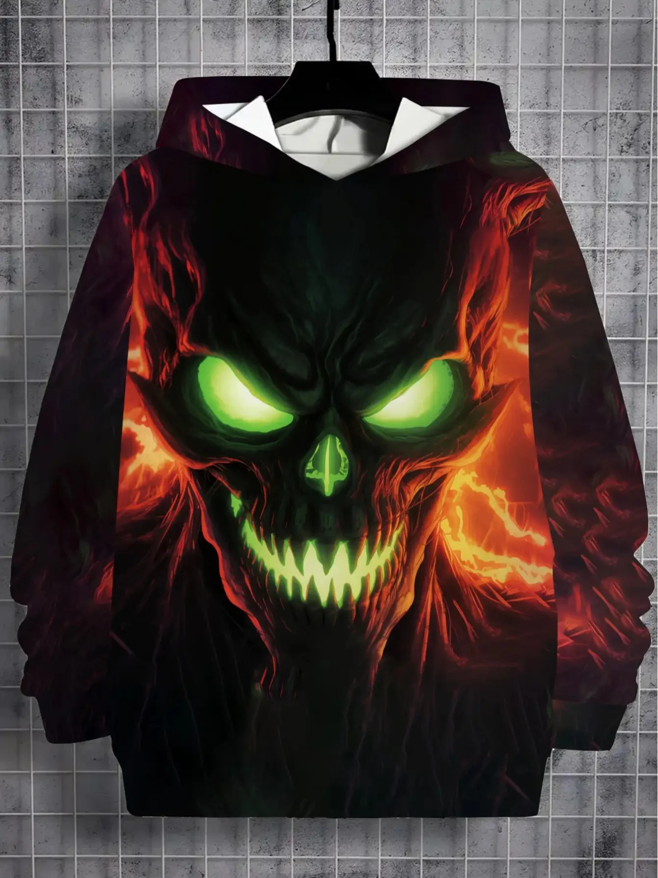 

Halloween Lightweight Long-sleeved Sweatshirts Children's Hoodies Boys' and Girls' Streetwear 3D Printed Parent-child Outfits