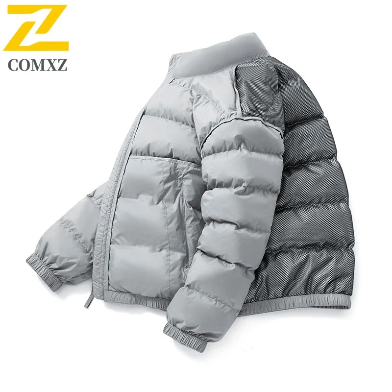 COMXZ Warm Puffer Jacket Thick Versatile High-Quality Casual Snowy Down Jacket Street Minimalist Winter Jacket Men's Clothing
