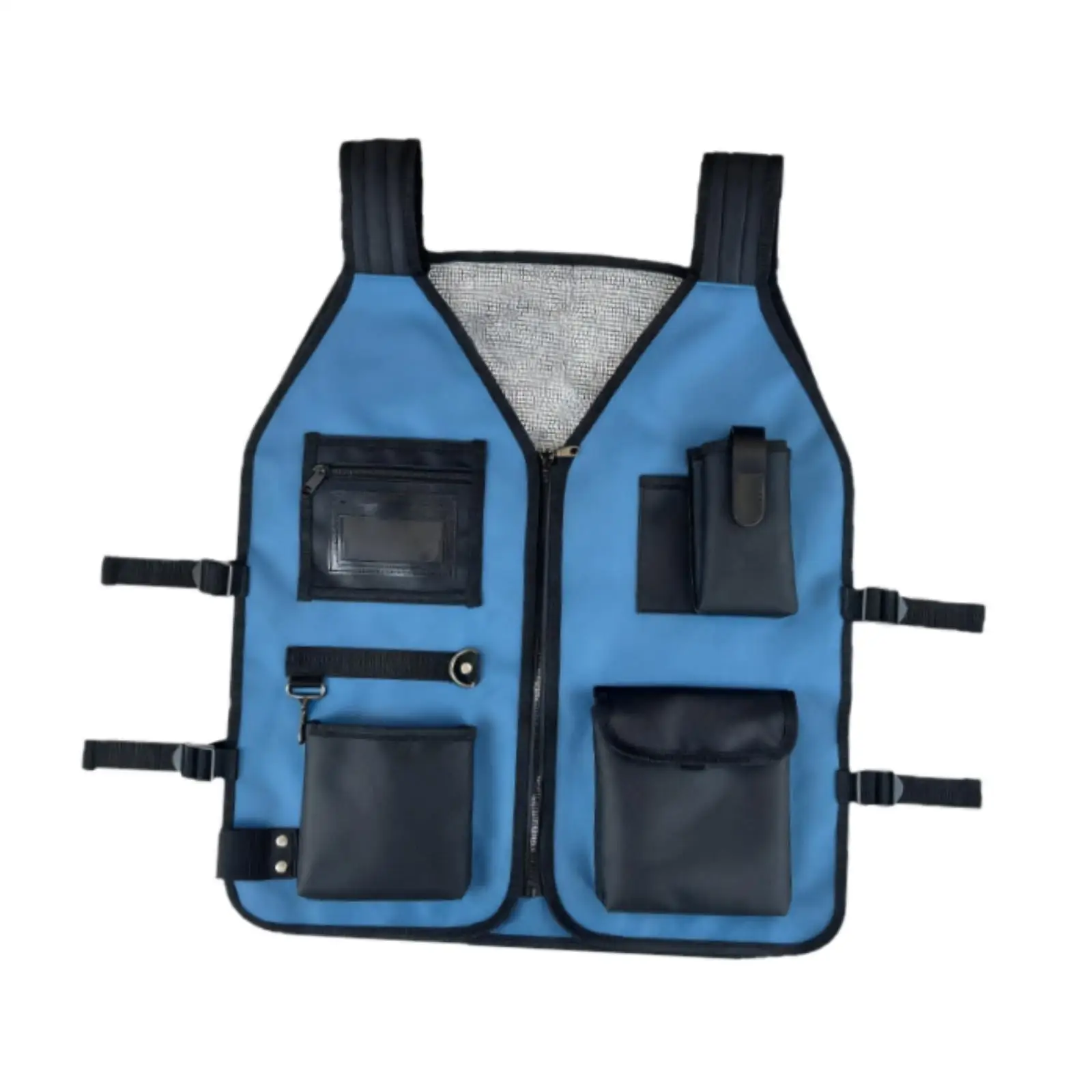 

Жилет для инструментов электрика, утолщенная ткань Оксфорд премиум-класса для обслуживания, водонепроницаемая с несколькими карманами для инженеров по дереву, мастерских