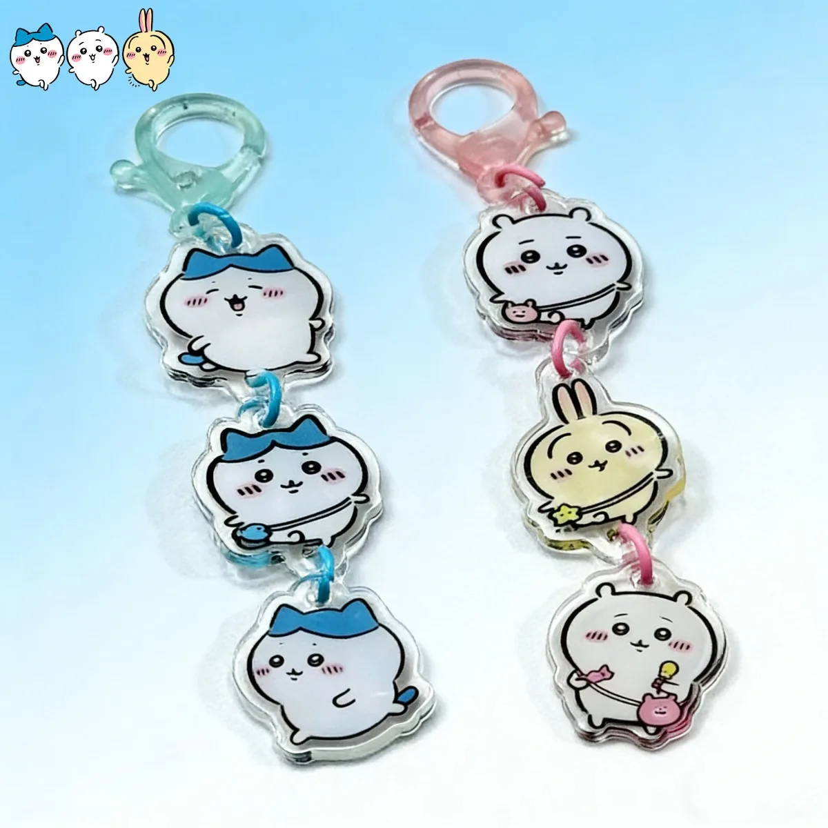 

Acrylic Chiikawa Keychains Cute Usagi Hachiware Figure Anime Keyring Backpack Pendants Car Keychain Accessories Gift