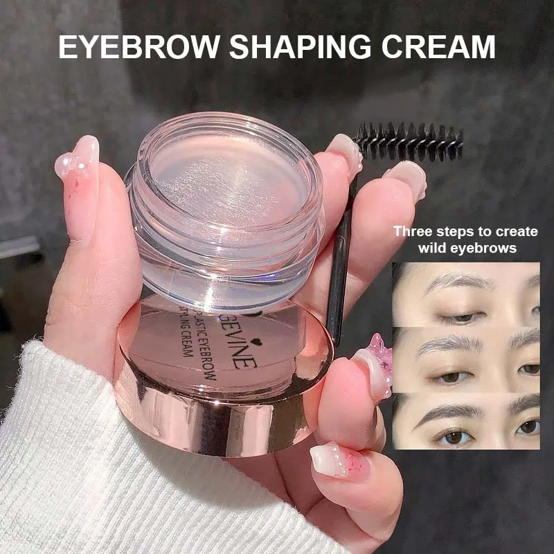 1pc Wasserdichte 3D Augenbraue Styling Creme Schnell trocknend Make-Up Augenbraue Gestaltung Seife Natürliche Wilde Stirn Pomade Einstellung Gel Wachs