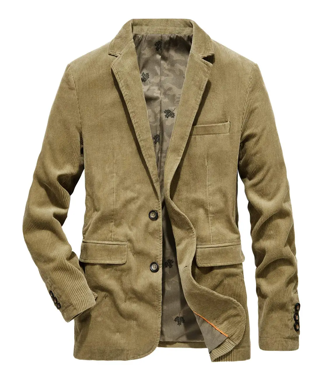 Veste Blazer Vintage en velours côtelé pour hommes, vêtements de travail décontractés, manteau de Sport, coupe classique, costume Blazer pour hommes