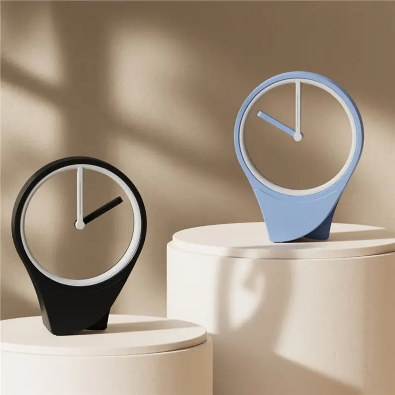 VEHO-Floating Clock No Dial Design Minimalist Desktop Aesthetic Ornament Modern Home Decoration For Office Living Room Gift A