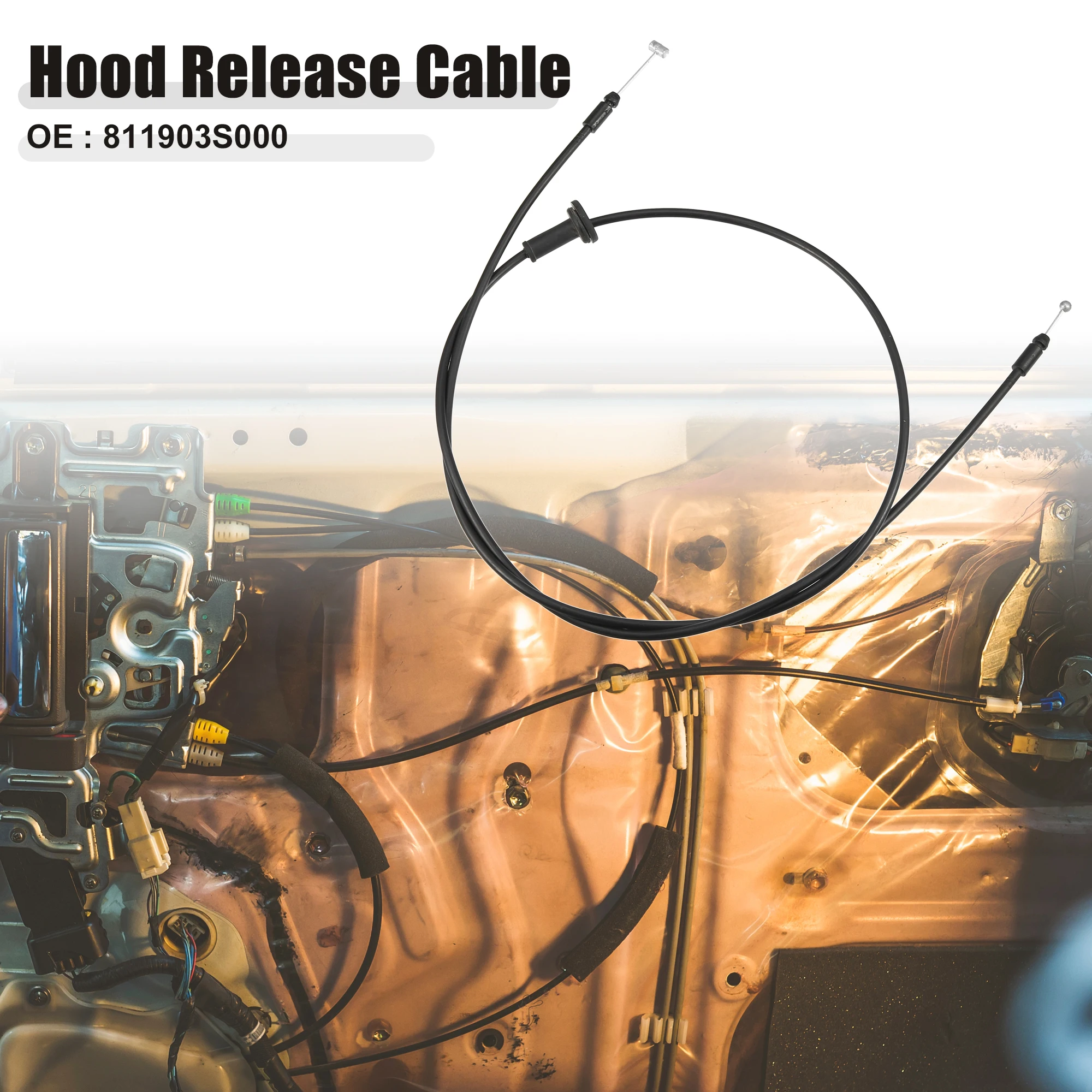 

UXCELL Автомобильный трос защелки капота, подходящий для Hyundai Sonata Azera 811903S000